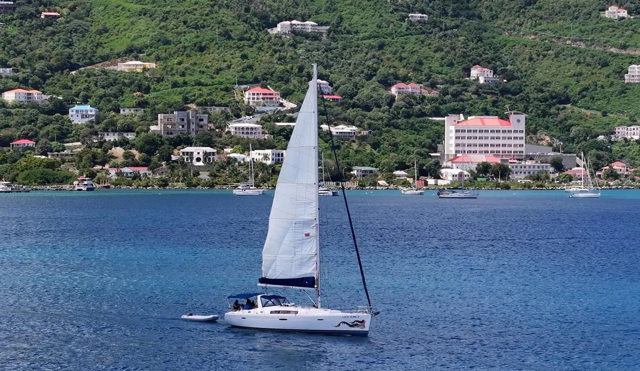 What is the difference between a bareboat and a crewed yacht charter in the BVI?