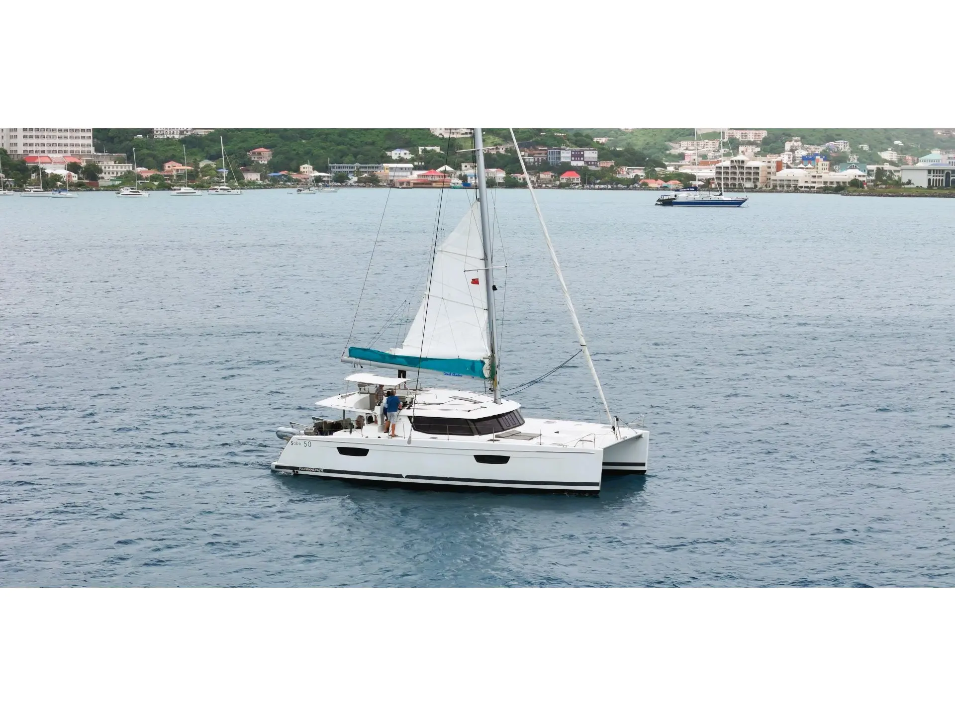 Canis Majoris, Fountaine Pajot Saba 50 sailing catamaran charter