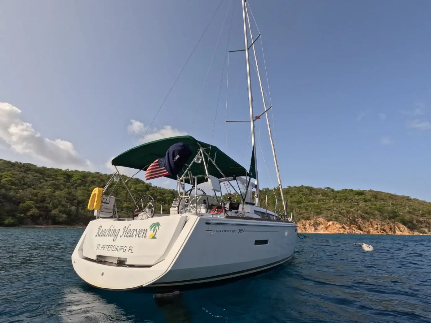Reaching Heaven, Jeanneau Sun Odyssey 389 sailing monohull charter